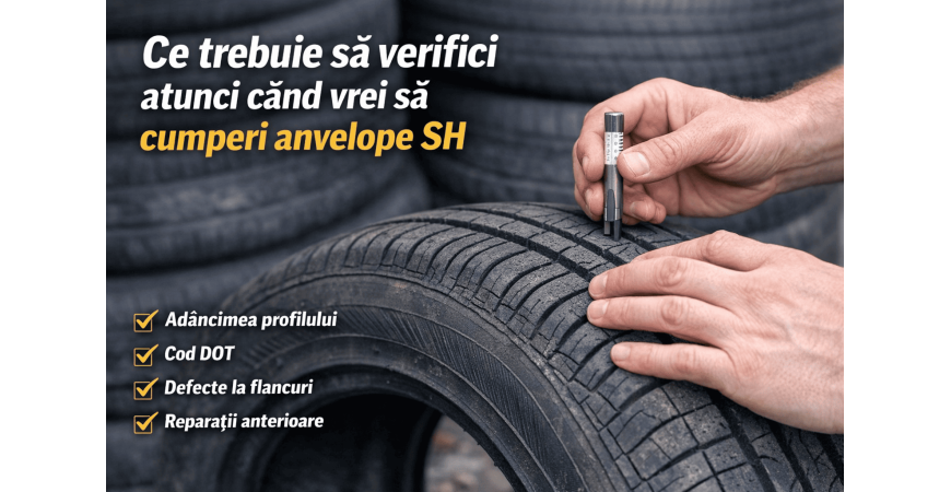 Ce trebuie sa verifici atunci cand vrei sa cumperi anvelope SH